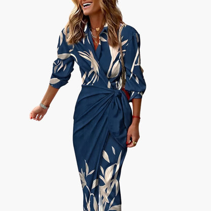 Elegant Striped Maxi Dress
