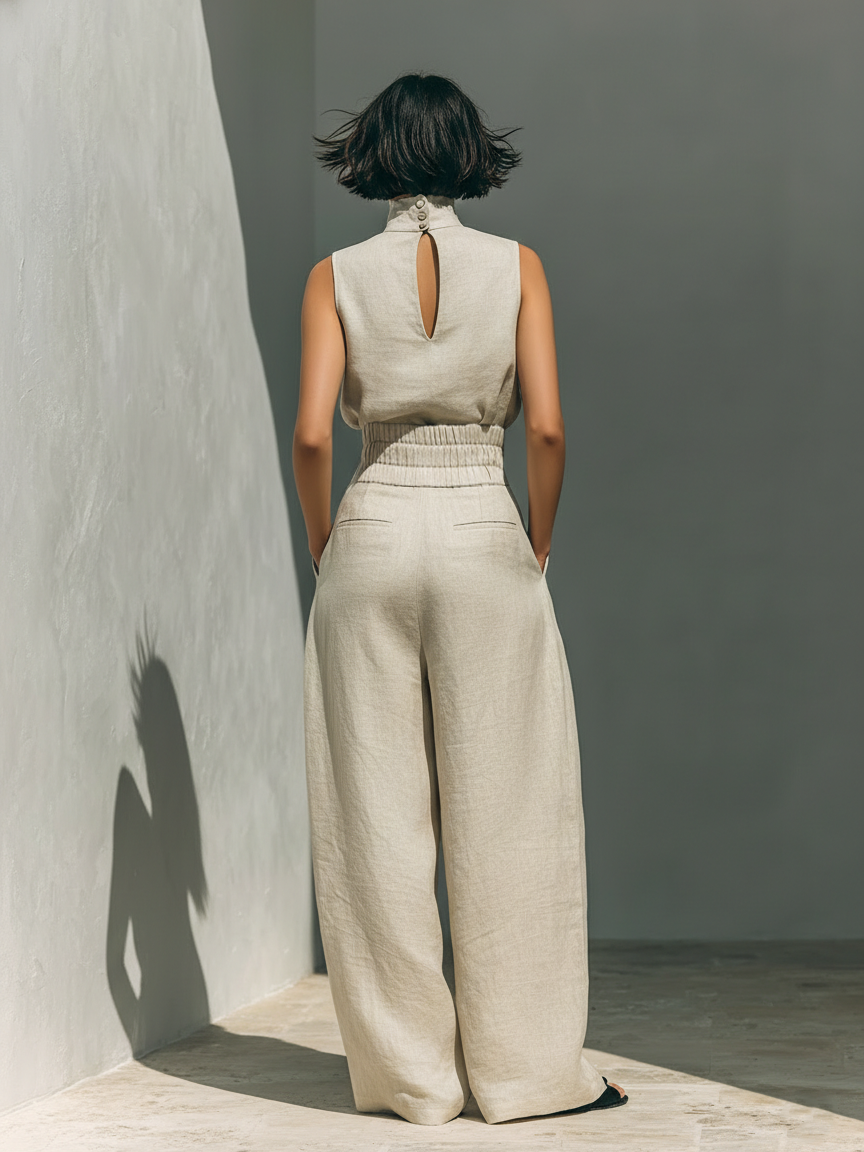 Breezy Cotton-Linen Two-Piece Set