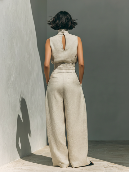 Breezy Cotton-Linen Two-Piece Set