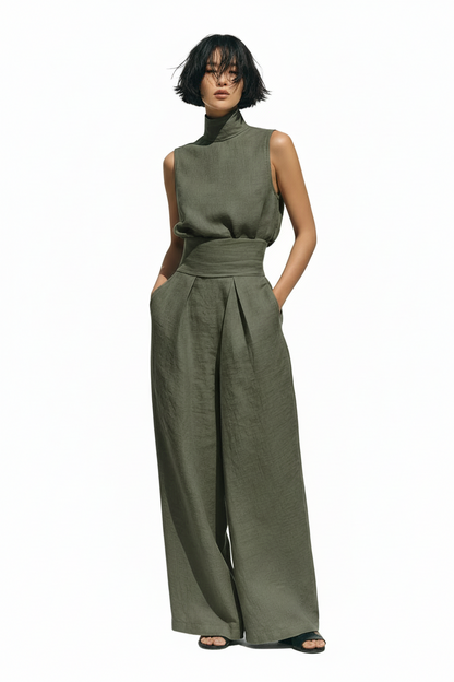 Breezy Cotton-Linen Two-Piece Set