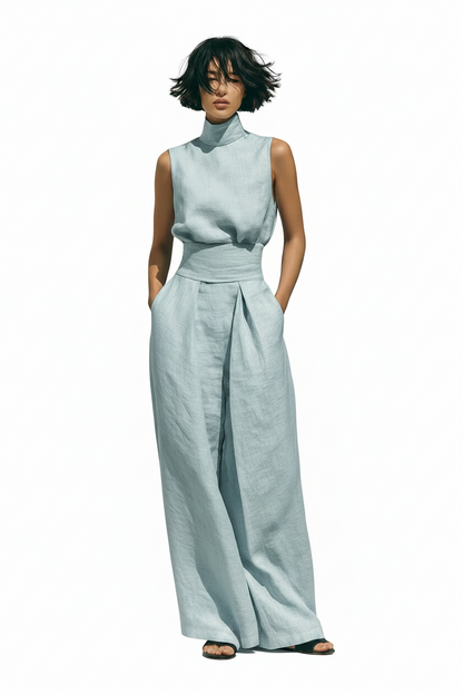 Breezy Cotton-Linen Two-Piece Set