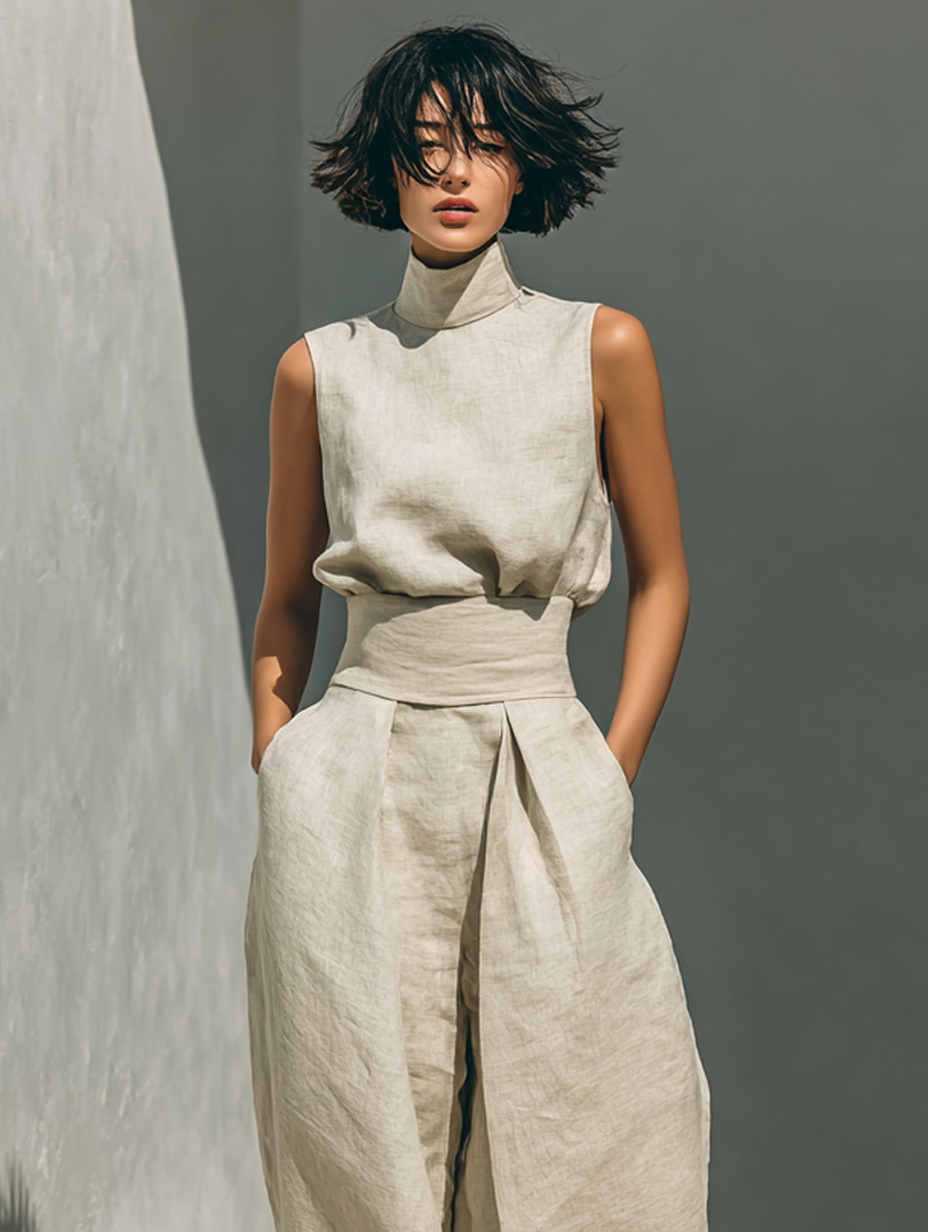 Breezy Cotton-Linen Two-Piece Set