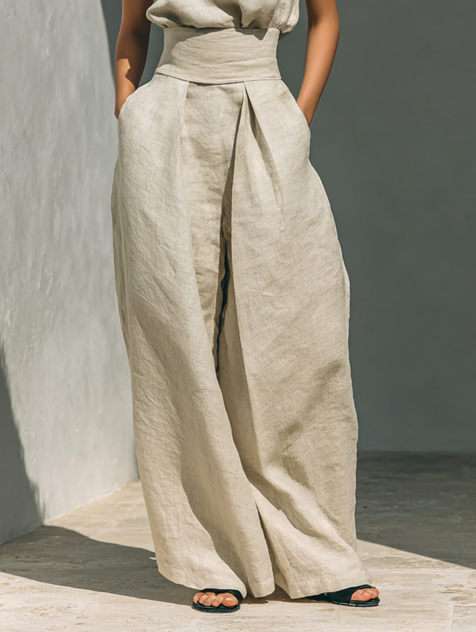 Breezy Cotton-Linen Two-Piece Set