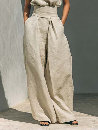 Breezy Cotton-Linen Two-Piece Set
