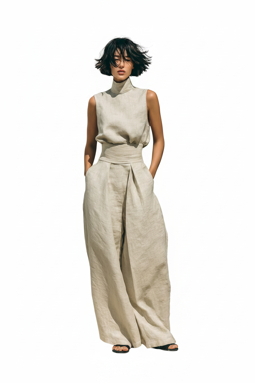 Breezy Cotton-Linen Two-Piece Set