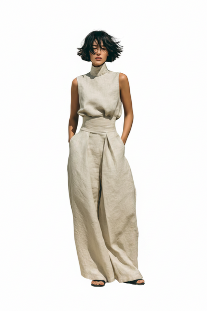 Breezy Cotton-Linen Two-Piece Set