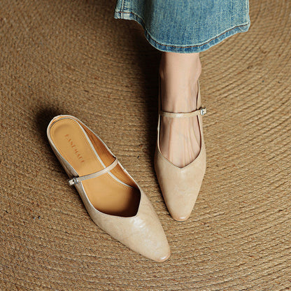 Women's Genuine Leather Mules
