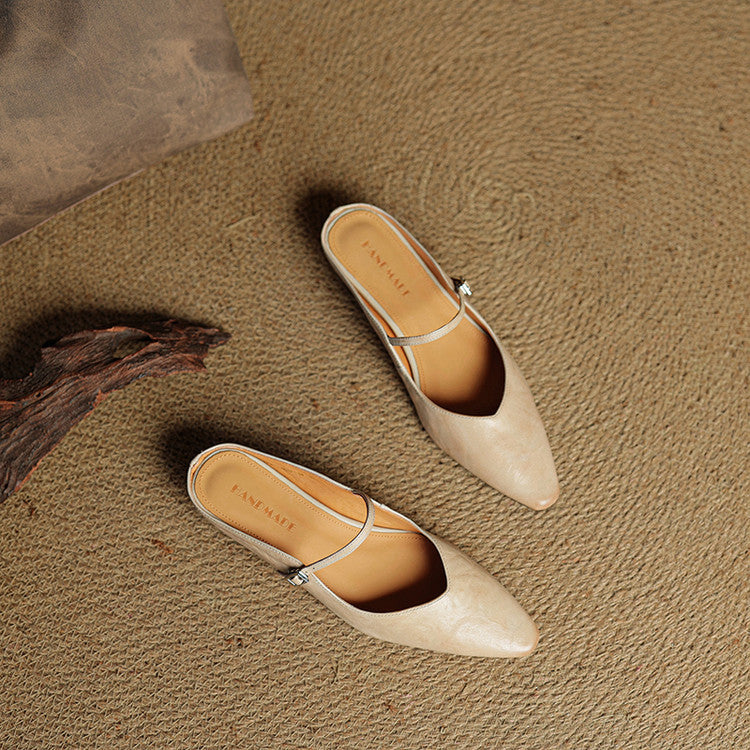 Women's Genuine Leather Mules