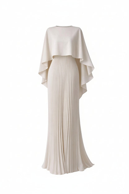 Elegant High Neck Formal Maxi Dress
