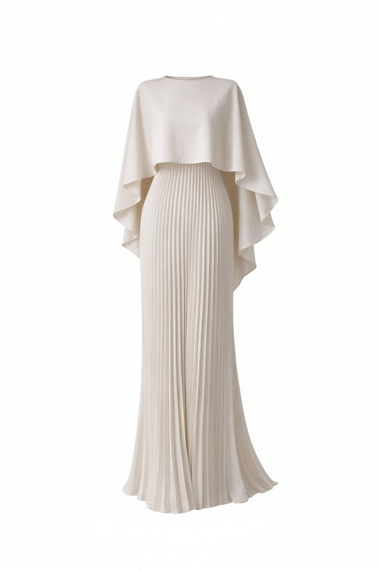 Elegant High Neck Formal Maxi Dress