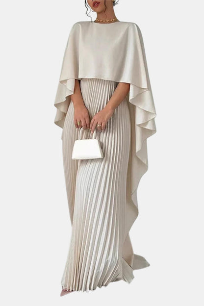 Elegant High Neck Formal Maxi Dress