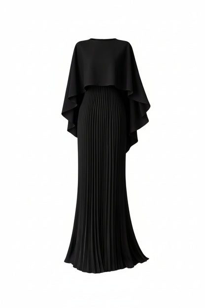 Elegant High Neck Formal Maxi Dress