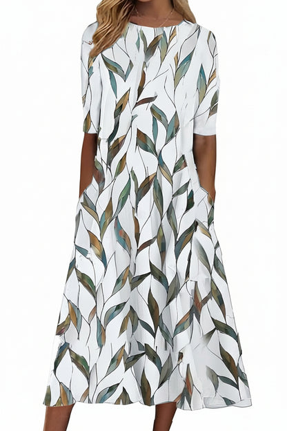 Effortless Cotton-Linen A-Line Dress