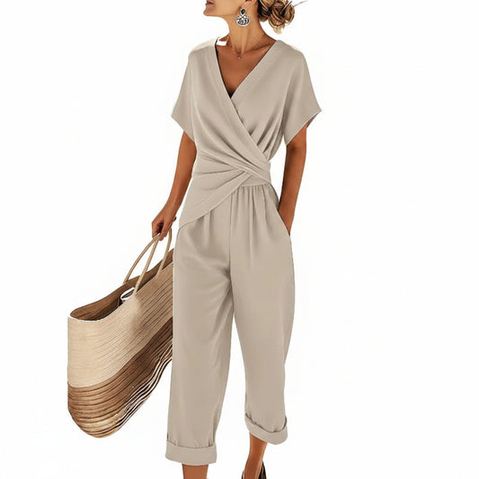 Breezy Wrap-Front Two-Piece Set