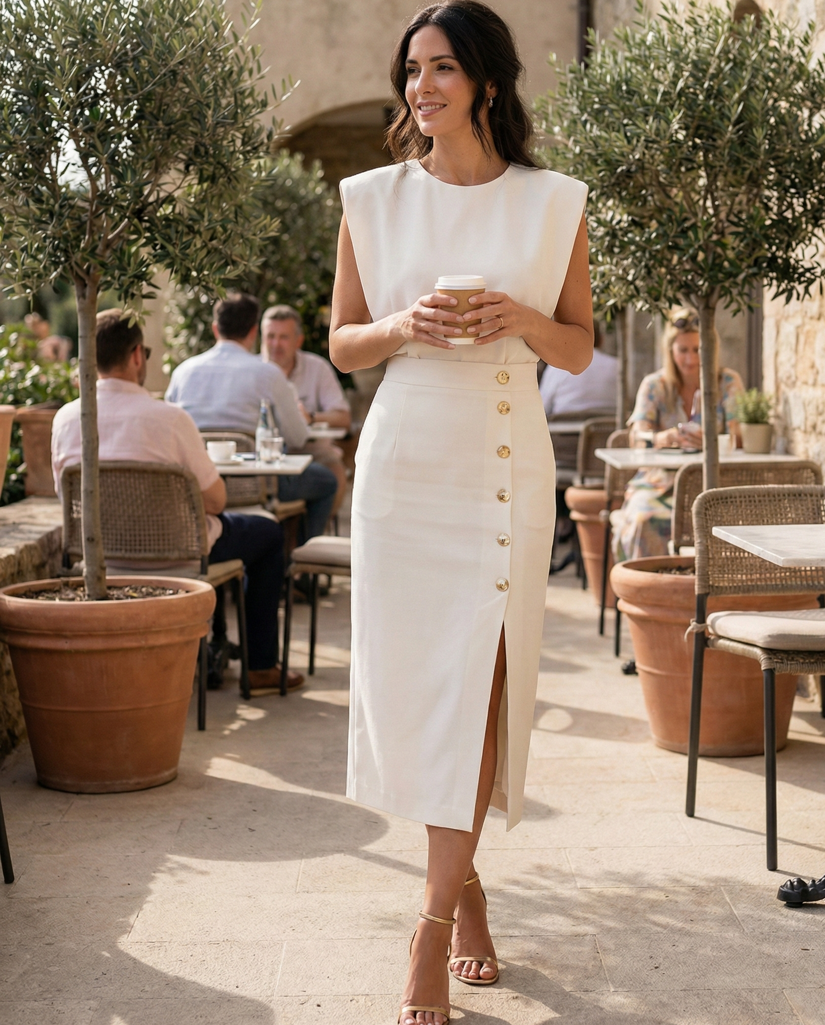 Women's Premium Fabric Midi Dress