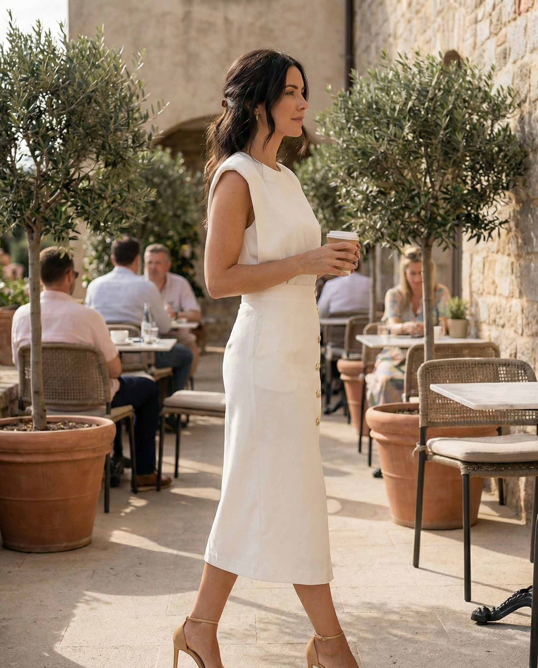 Women's Premium Fabric Midi Dress
