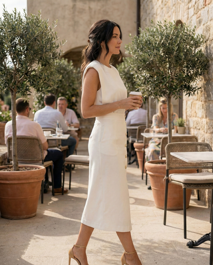 Women's Premium Fabric Midi Dress