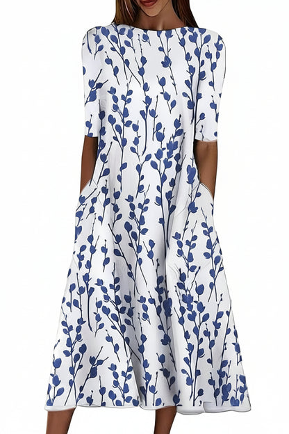 Effortless Cotton-Linen A-Line Dress