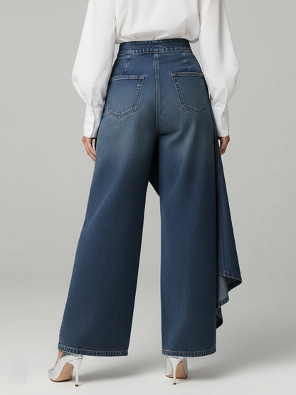 Women's High-waisted Relaxed Fit Wide-leg Jeans