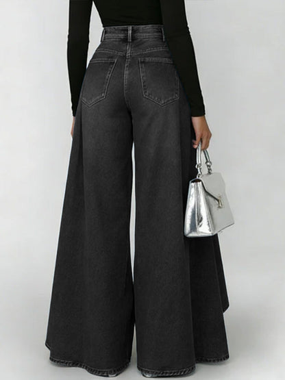 Women's High-Waisted Relaxed Wide-Leg Jeans