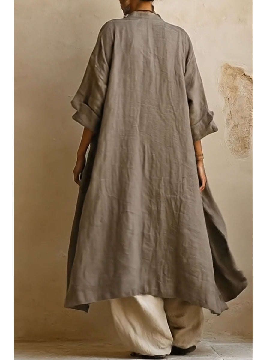 Casual Bohemian Linen Three-piece Set