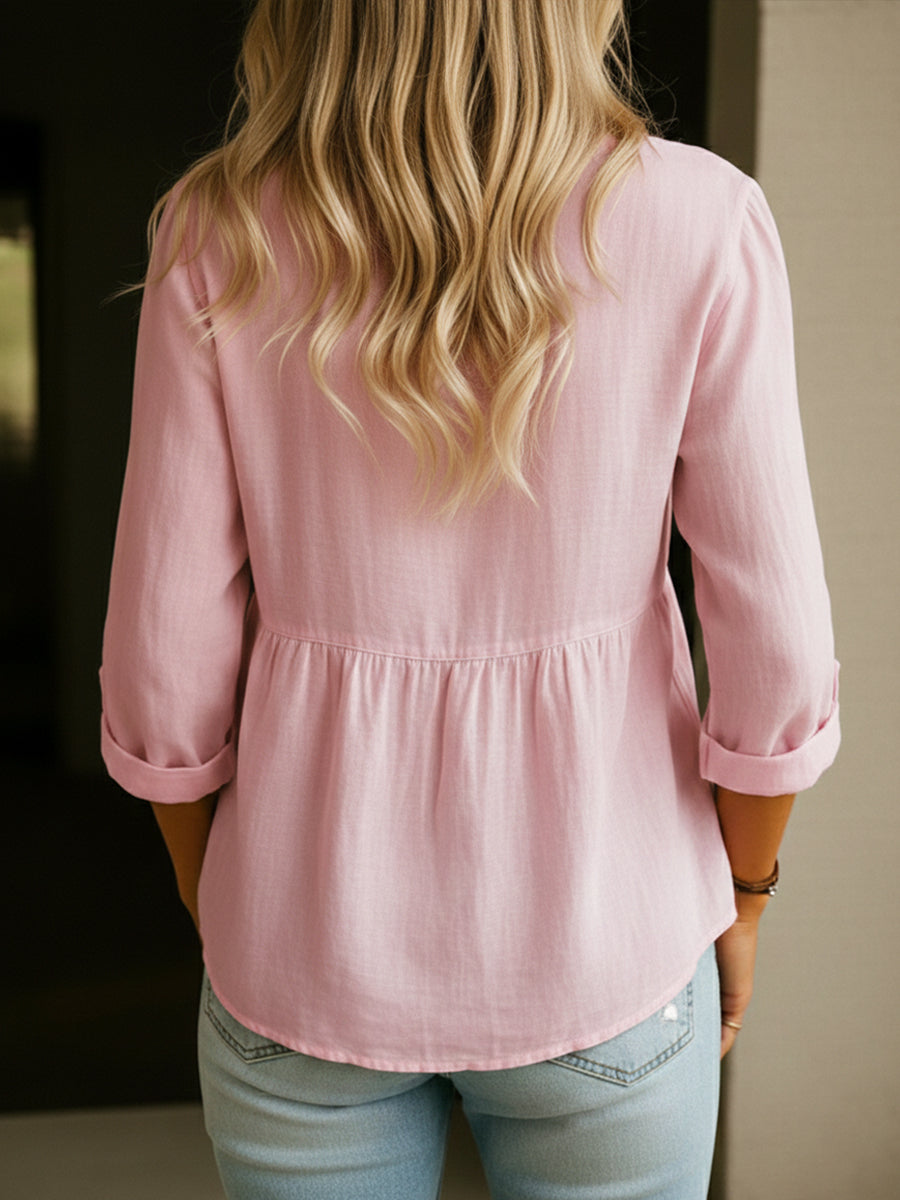 Women's Linen Cotton Blend Shirt