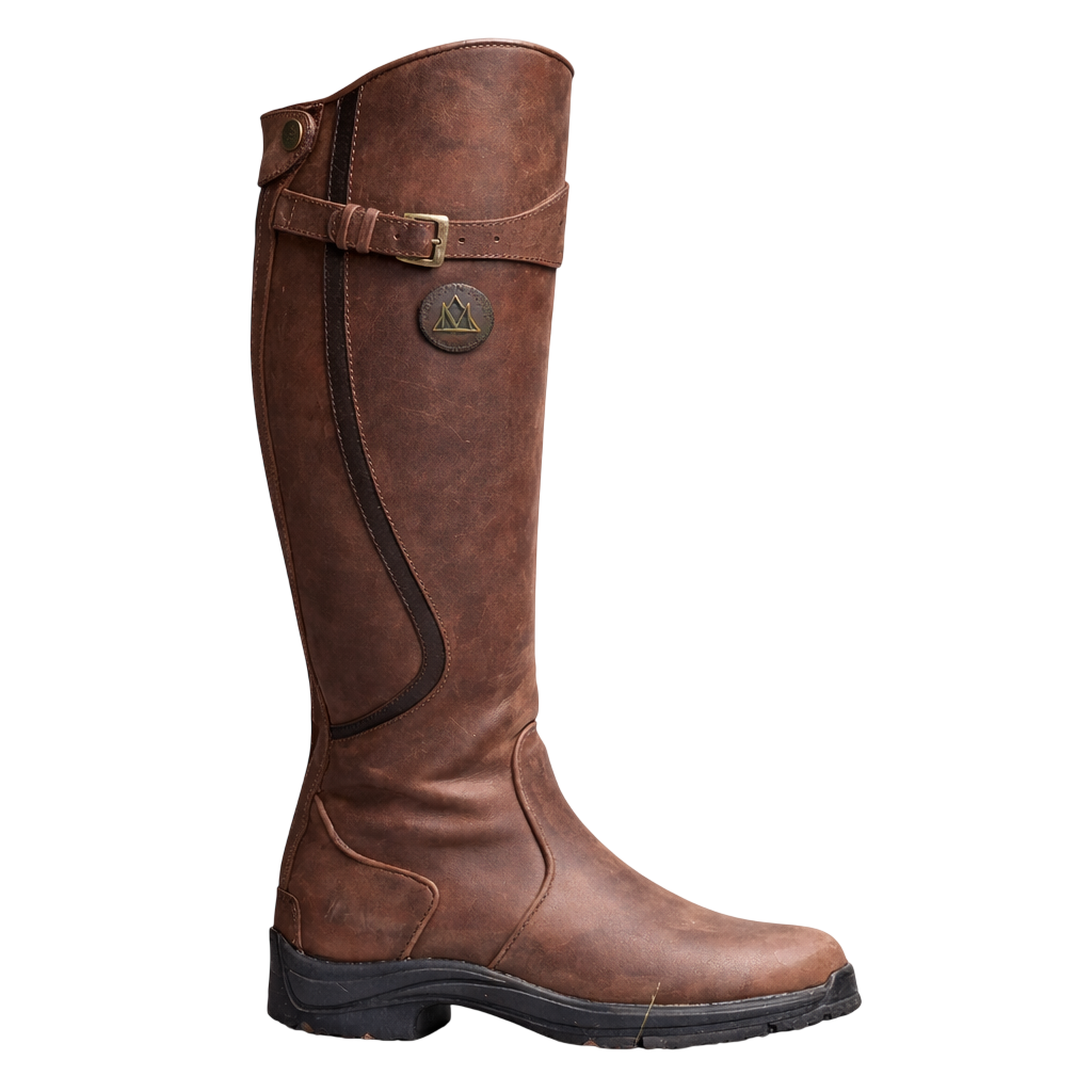 Women's Waterproof Leather Riding Boots