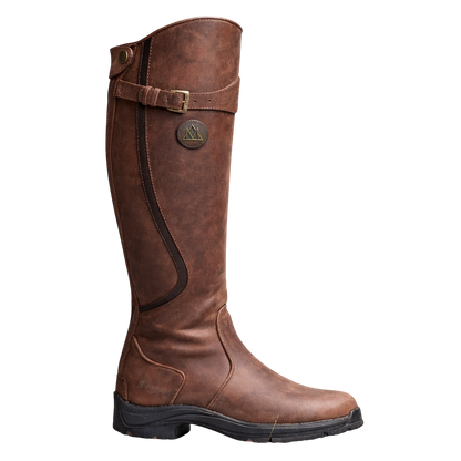 Women's Waterproof Leather Riding Boots