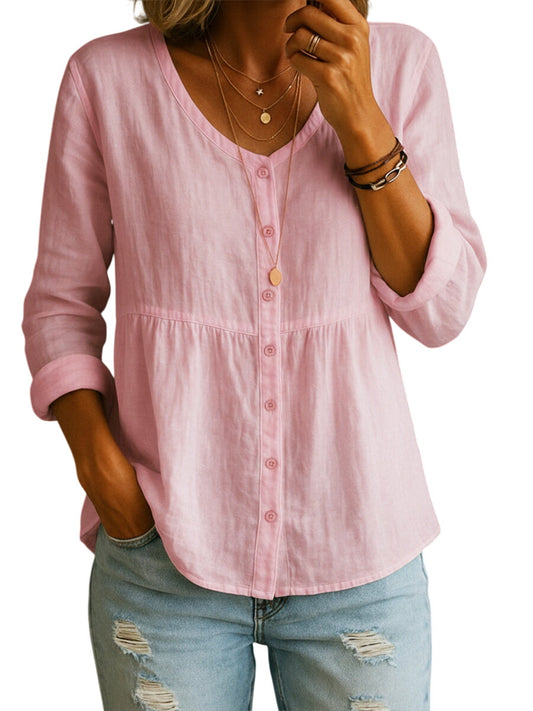 Women's Linen Cotton Blend Shirt