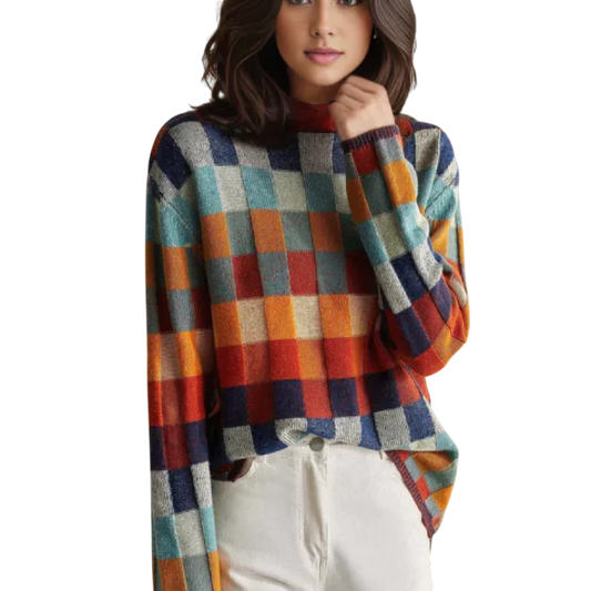 Women's Multi-Color Knit Sweater