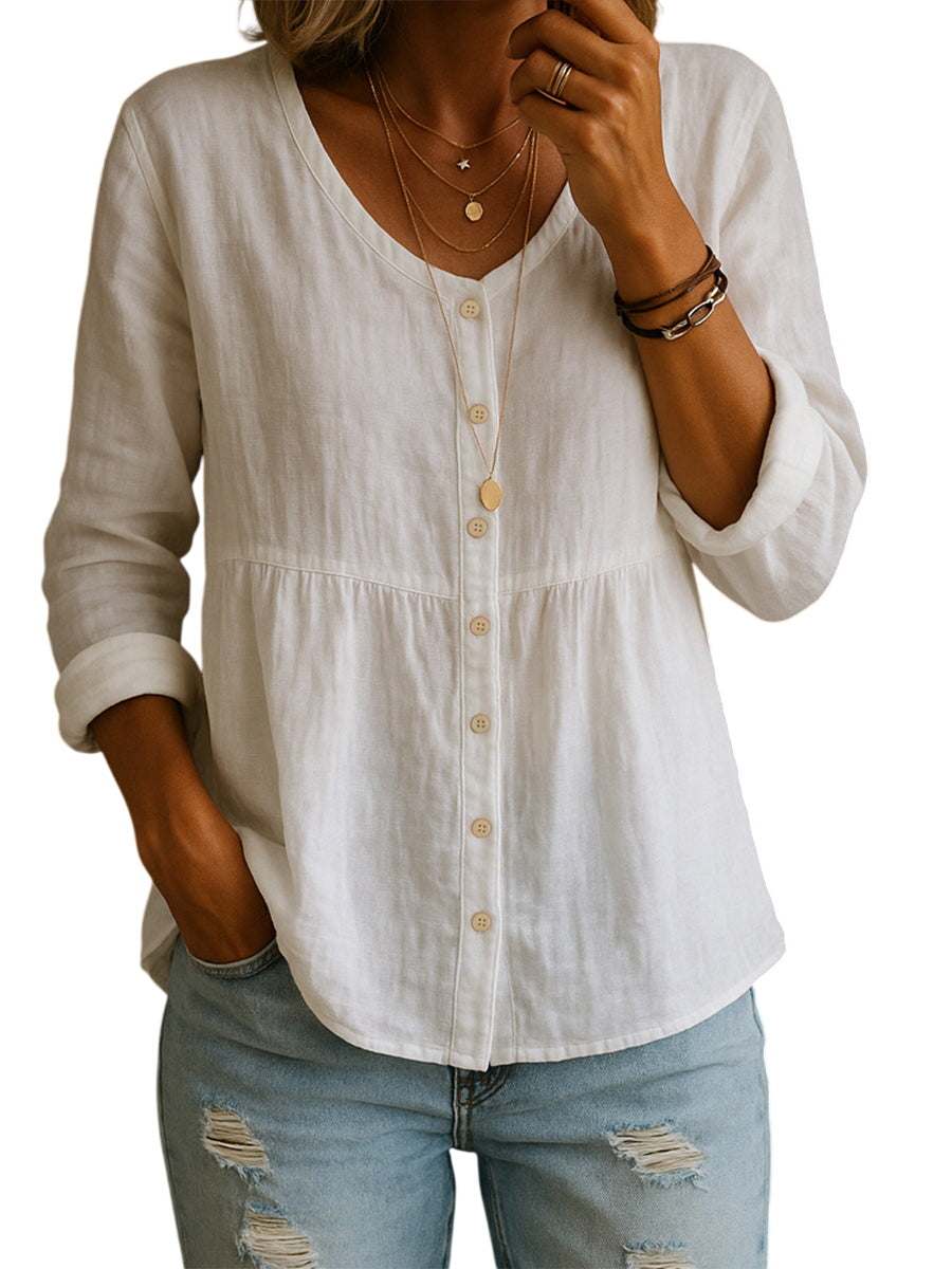 Women's Linen Cotton Blend Shirt