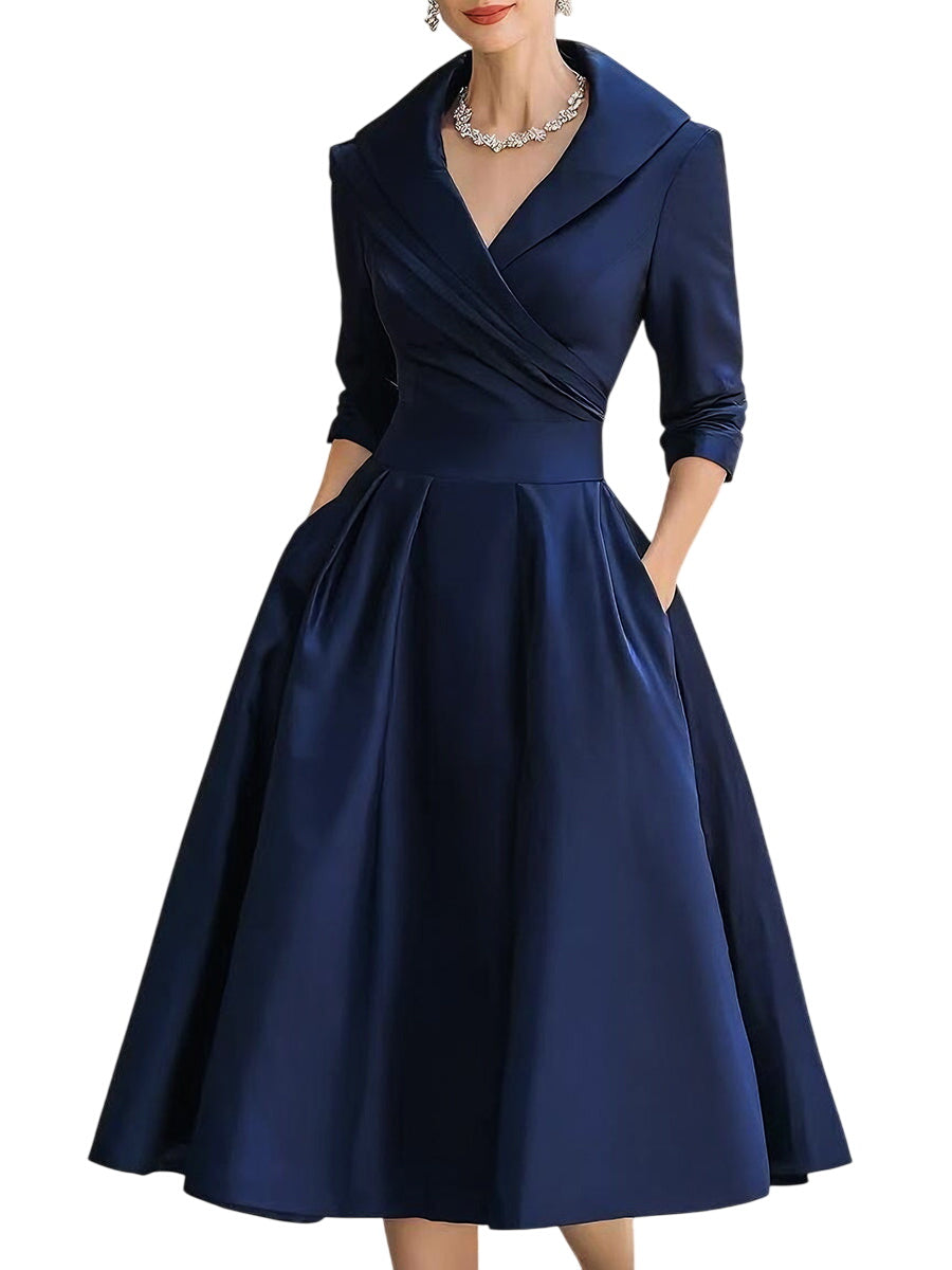 Women's Silky Midi Dress