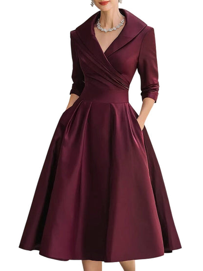Women's Silky Midi Dress