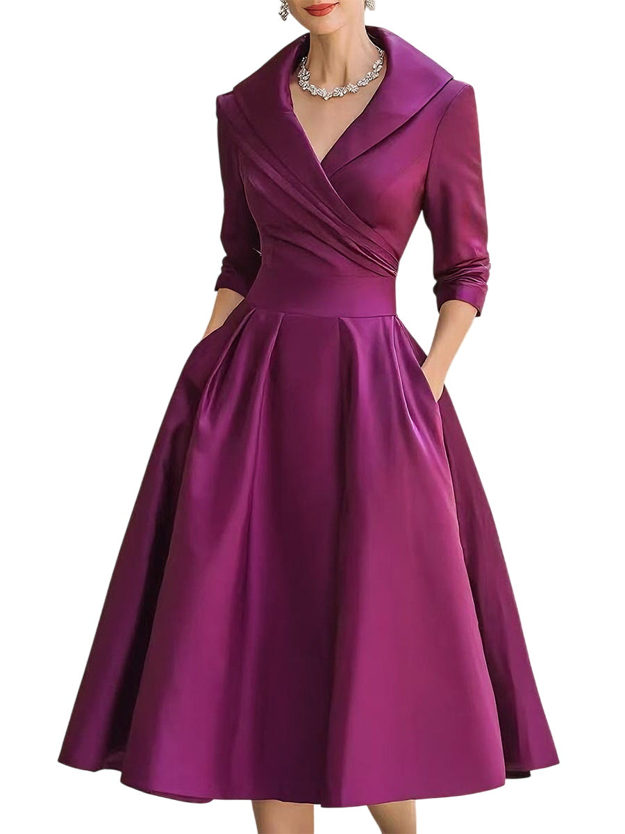 Women's Silky Midi Dress