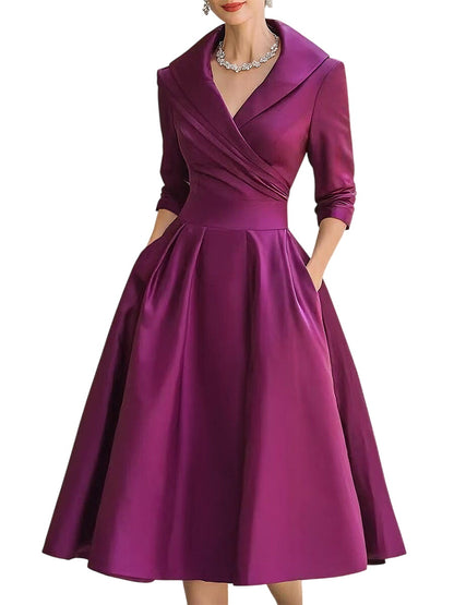 Women's Silky Midi Dress