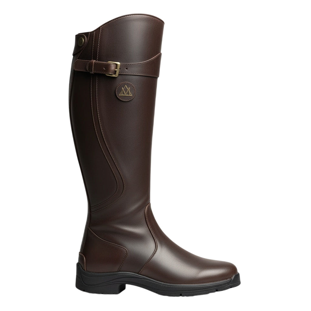 Women's Waterproof Leather Riding Boots
