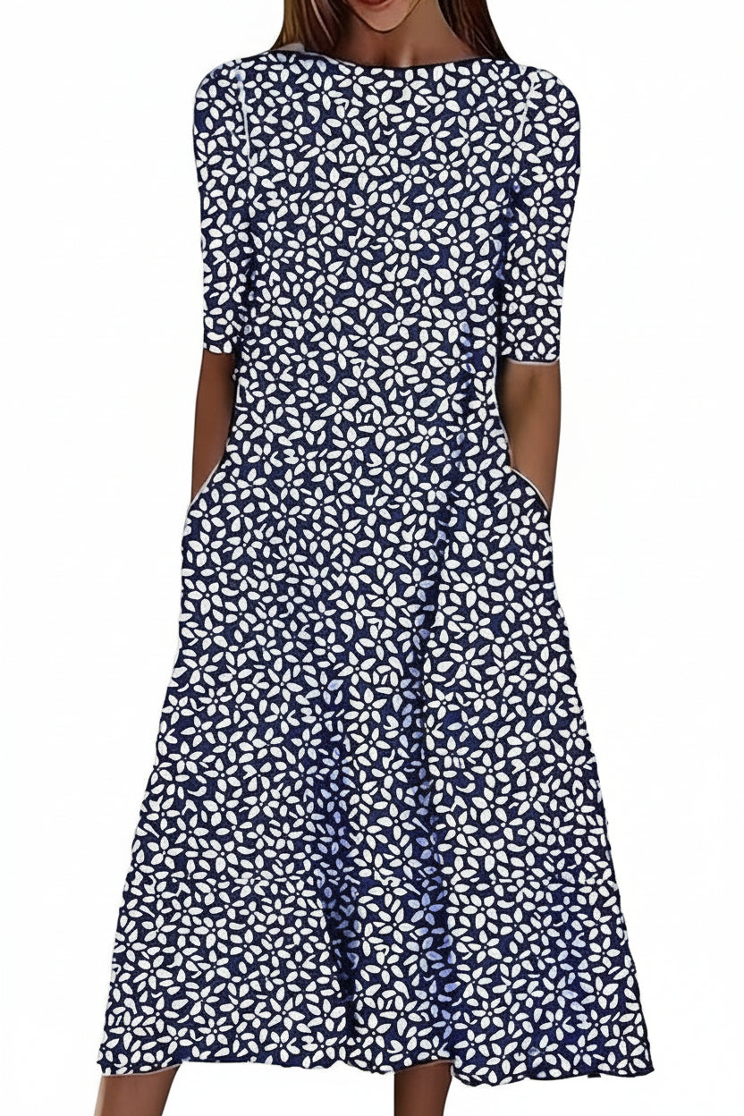 Effortless Cotton-Linen A-Line Dress